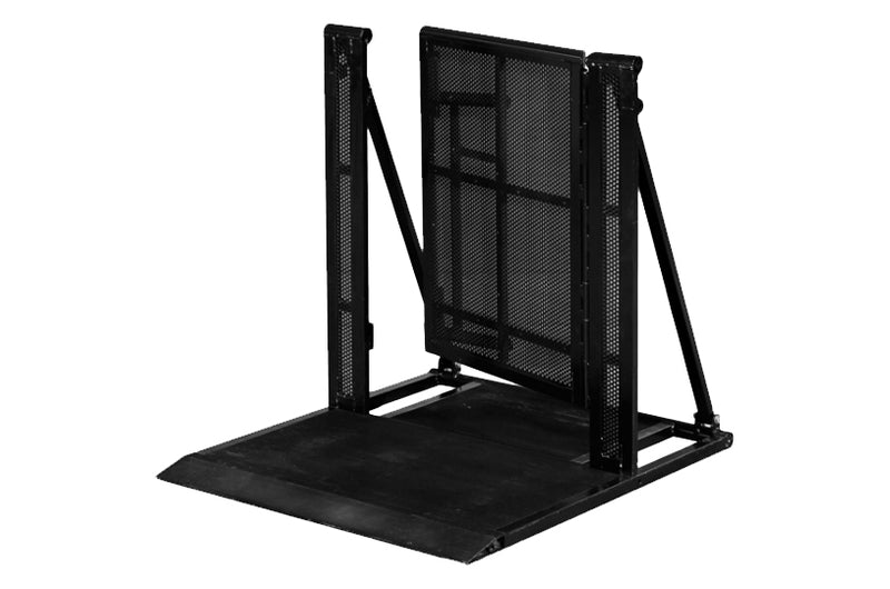 Stage Pit Barrier with Door and Cable Duct 1M Black