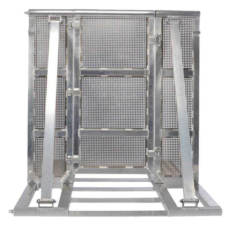 Stage Pit Barrier with Door and Cable Duct 1M