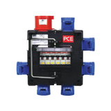 PCE IMST Distribution Box 32A 415V In, 6 x 16A Out